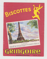 BISCOTTES GRINGOIRE - LA TOUR EIFFEL - Alimentaire