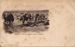 CPA AK BISKRA Caravane Dans Le Desert Du Sahara ALGERIE (1146527) - Biskra