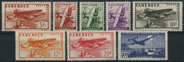 Cameroun 1943/44. Yvert P/A #22/29 MNH/Luxe. Transport. Aviation. Airplanes. Aircraft (Ts27) - Posta Aerea