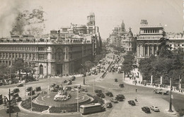 Real Photo  Plaza De La Cibeles Y Calle De Alcala - Madrid