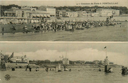 Royan * Pontaillac * Concours De Forts * Château De Sable Jeu De Plage * Cpa Stéréo - Royan