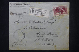 LIBAN - Enveloppe En Recommandé De Beyrouth Pour La France En 1937 - L 102533 - Brieven En Documenten