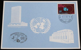 UNO GENF 1980 Mi-Nr. 88 Blaue Karte - Blue Card Mit Erinnerungsstempel NANCY - Briefe U. Dokumente