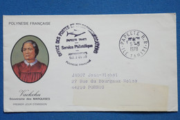 X17  POLYNESIE FRANCE BELLE LETTRE 1978    PREMIER JOUR  POUR PORNIC  + AFFRANCHISSEMENT PLAISANT - Brieven En Documenten