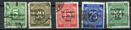 Zona Sovietica (1948) - Mi. 207/211 (o) - Usati