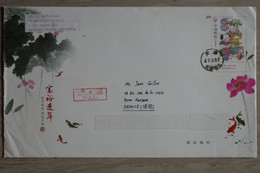 X17    CHINA   BELLE LETTRE  RECOM.   2012 TIANJIN POUR NANTERRE FRANCE +   + AFFRANCHISSEMENT  PLAISANT - Cartas & Documentos