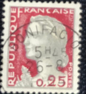 France - République Française - W1/14 - (°)used - 1960 - Michel 1316 - Marianne Type Decaris - Bonifacio - 1960 Marianne (Decaris)