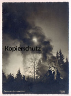 ÄLTERE POSTKARTE SONNENFINSTERNIS SONNE RAUCH FEUER WOLKEN Solar Eclipse Smoke Fire Ansichtskarte AK Cpa Postcard - Astronomie