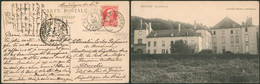 DESTINATION - N°74 SBD Sur CP Vue (Bonlez) Expédiée De Grez-Doiceau (1909) > Pétropolis (Brésil) + Arrivée - Rural Post