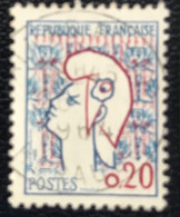 France - République Française - W1/14 - (°)used - 1961 - Michel 1335 - Marianne Type Cocteau - 1961 Maríanne De Cocteau