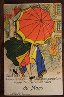 CPA Ak 1920's à Système Le Mans Multiples Vues à L'interieur Parapluie Couple éditions "Gaby" - A Systèmes