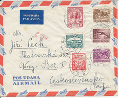 Indonesia Air Mail Cover Sent To Czechoslovakia 31-12-1956 - Indonesia