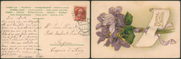 DESTINATION - N°74 SBD Sur CP Vue Expédiée De Liège (1908) > Poste Restante Française à Smyrne (Turquie D'Asie) + Arrivé - Landpost (Ruralpost)