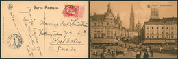 DESTINATION - N°74 Sur CP Vue Expédiée De Anvers (1910) > Stockholm (Suède) + Arrivée - Correo Rural