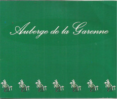 F129 / Carte Publicitaire De Visite PUB Advertising Card / RESTAURANT AUBERGE De La GARENNE   (59) MARCQ EN BAROEUL - Marcq En Baroeul