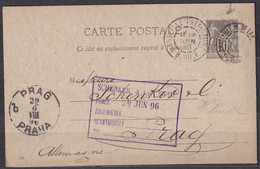 FRANCE. 1896/Marsellie,PS Card/adroad Mail. - Standard Postcards & Stamped On Demand (before 1995)