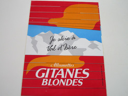 Je Skie à Val D'Isère - Allumettes GITANES BLONDES - Altri & Non Classificati