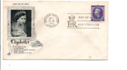 CANADA FDC 1953 ELISABETH II - 1952-1960