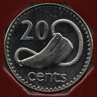 FIDJI 20 CENTS 2006 KM# 53a QEII Whale Tooth - Fidschi