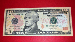 2013 UNITED STATES 10 DOLLARS 2013 (10 USD) GEM - UNC - NEUF - Billetes De La Reserva Federal (1928-...)