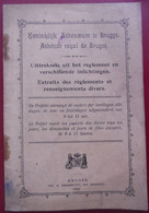 KONINKLIJK ATHENEUM BRUGGE Athénée Royal 1909 Reglement + Inlichtingen Réglements + Renseignements KTA. - Diploma & School Reports