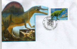 FRANCE. Lézard Allosaure (Dinosaure Du Jurassique) , Sur Lettre - Autres