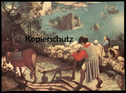 ÄLTERE KÜNSTLER POSTKARTE PIETER BRUEGEL LANDSCHAFT MIT DEM STURZ DES IKARUS MUSÉES ROYAUX BEAUX ARTS BRÜSSEL Postcard - Museen