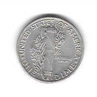 Etats Unis. 1 Dime Argent 1945 (41) - 1916-1945: Mercury (Mercure)