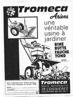 PUB 1972 Jardinage Motoculteur TROMECA COIGNIERES Yvelines 78 - Advertising