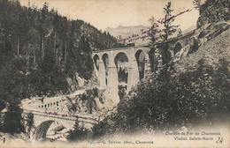 Chemin De Fer De Chamonix Viaduc Sainte Marie Edit Tairraz Le Fayet - Treinen