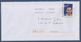 Franck Ribéry Type MonTimbreaMoi Lettre Prioritaire Association ELA, Footballeur International Français, Sur Enveloppe - Lettres & Documents