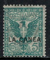 ITALIA - LA CANEA (Creta) - Sassone N. 5  MNH**  Gomma Integra - La Canea