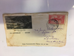 (V V 17) New Zealand Front Cover Posted To Australia (1936) Front Of Letter Only - Lettres & Documents