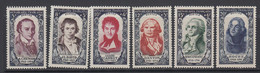 France, Scott B249-B254, MNH - Autres & Non Classés