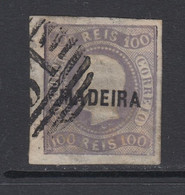 Madeira, Scott 5, Used (large Thin And Stained), W/ APS Cert - Afrique Portugaise