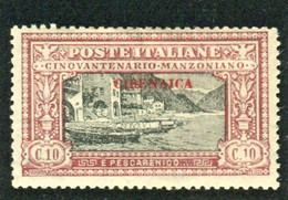 CIRENAICA 1924 MANZONI 10 C. ** MNH - Cirenaica