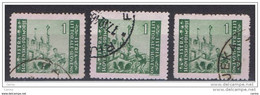 ISTRIA:  1946  TIRATURA  DI  ZAGABRIA  -  £.1  VERDE  US. -  D. 12  -  RIPETUTO  3  VOLTE  -  SASS. 53 - Ocu. Yugoslava: Istria