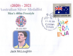 (VV 17 A) 2020 Tokyo Summer Olympic Games - Silver Medal - 25-7-2021 - Men's 400m Freestylee - Jack McLoughlin - Zomer 2020: Tokio