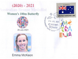 (VV 17 A) 2020 Tokyo Summer Olympic Games - Bronze Medal - 26-7-2021 - Women's 100m Butterfly - Emma McKeon - Zomer 2020: Tokio