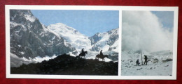 Scientific Research On The Kara-Batkak Glacier - Horses - 1984 - Kyrgystan USSR - Unused - Kyrgyzstan