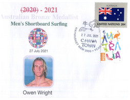 (VV 17 A) 2020 Tokyo Summer Olympic Games - Bronze Medal - 27-7-2021 - Men Surfing - Owen Wright - Verano 2020 : Tokio