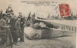 CPA - Course D'Aviation - Paris Madrid - Mai 1911 L'appareil De Train Après L'accident - Accidentes