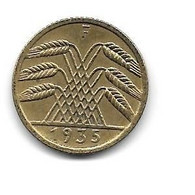 Allemagne, Lot De 2 X 5 REICHSpfennig : 1924 D / 1935 F (573) - 5 Rentenpfennig & 5 Reichspfennig