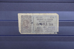 ITALIE - Billet De 1 Lire , Dans L'état - L 102641 - Other & Unclassified