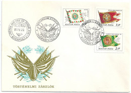 C0520 Hungary FDC History Flag Military - Timbres