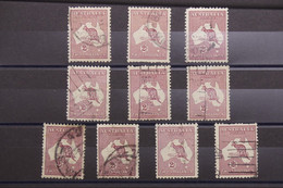 AUSTRALIE - Lot De 10 Kangourous De 2 Schillings Oblitérés  - L 102661 - Used Stamps