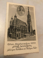 Austria Österreich Wien Vienna Jubilaum Anniversary Stephansdom Dom 1933 500 Jahr 13752 Postkarte Post Card POSTCARD - Stephansplatz