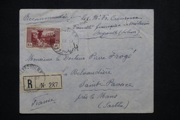 LIBAN - Enveloppe En Recommandé De Beyrouth En 1937 Pour La France - L 102676 - Storia Postale