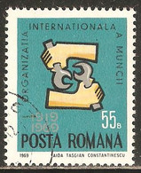 Romania 1969 Mi# 2763 Used - ILO, 50th Anniv. - OIT