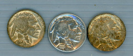 °°° Usa N. 424 - Buffalo Five Cents 3 Pezzi Date Varie Bella °°° - 1913-1938: Buffalo